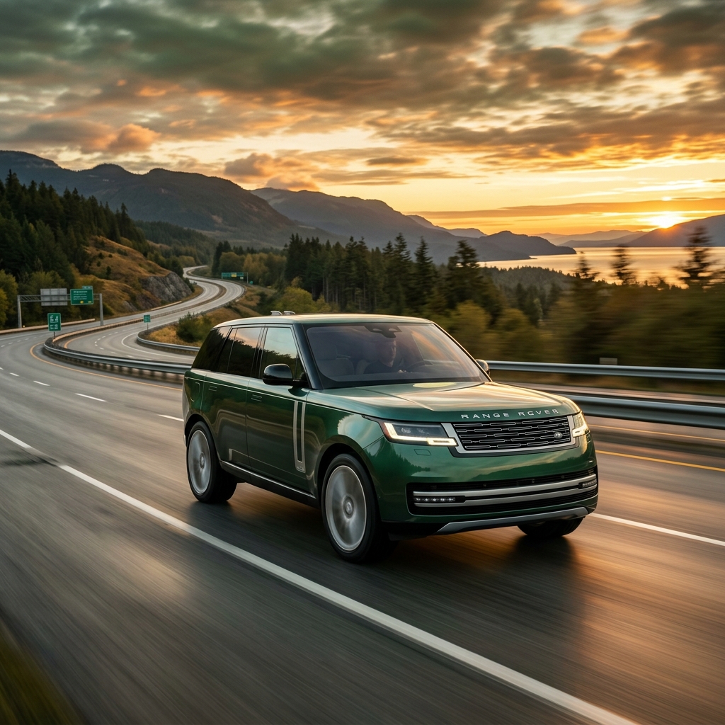 Range Rover in motion